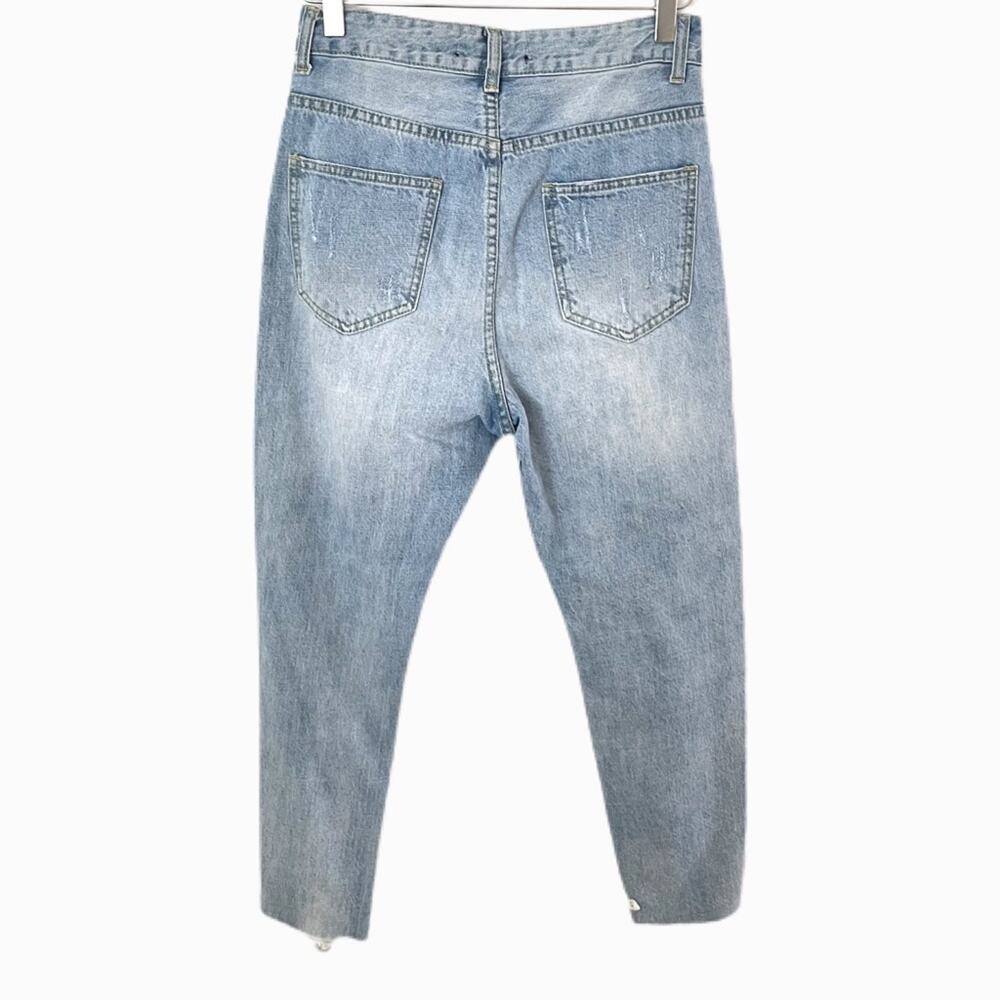 The Vintage Shop Lace Applique Distressed Jeans Sz S - Picture 3 of 8